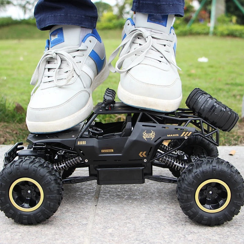 Fjärrstyrd 4WD Offroad RC-Bil med LED-ljus och Stötdämpning