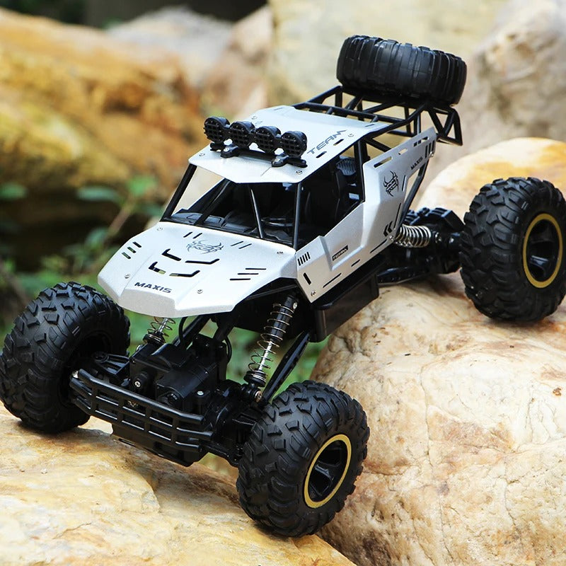 Fjärrstyrd 4WD Offroad RC-Bil med LED-ljus och Stötdämpning
