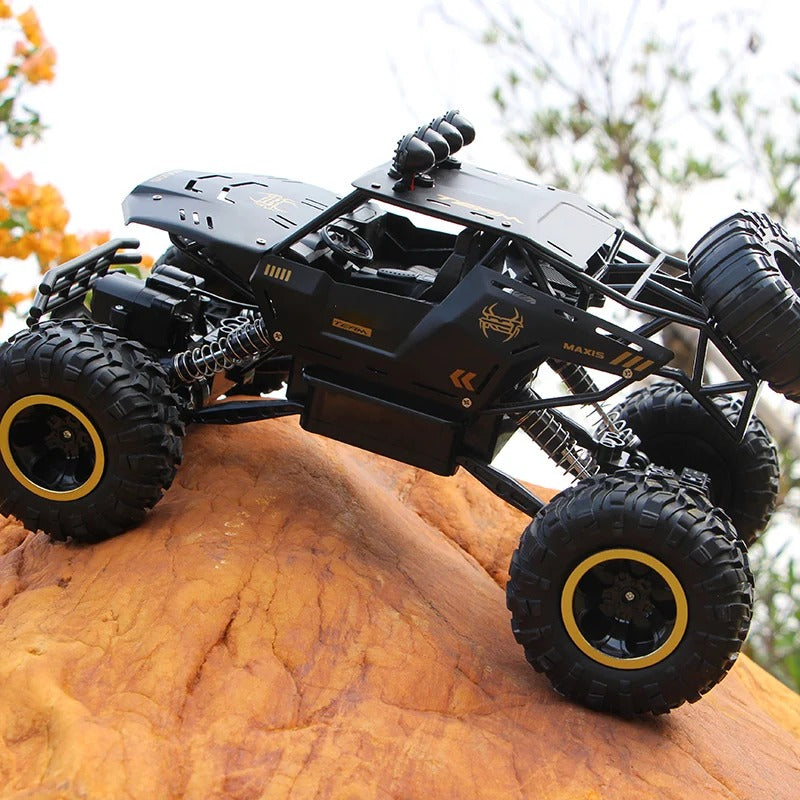 Fjärrstyrd 4WD Offroad RC-Bil med LED-ljus och Stötdämpning