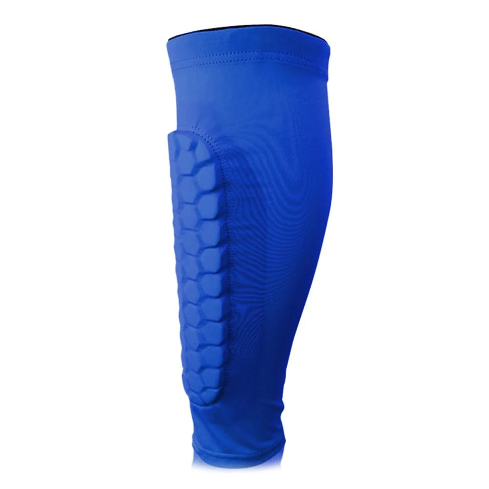 Benskydd med integrerad ankelstrumpa för fotboll | Ultralätt allt-i-ett-skydd | Ergonomisk passform | Andningsbart material | Unisex storlek